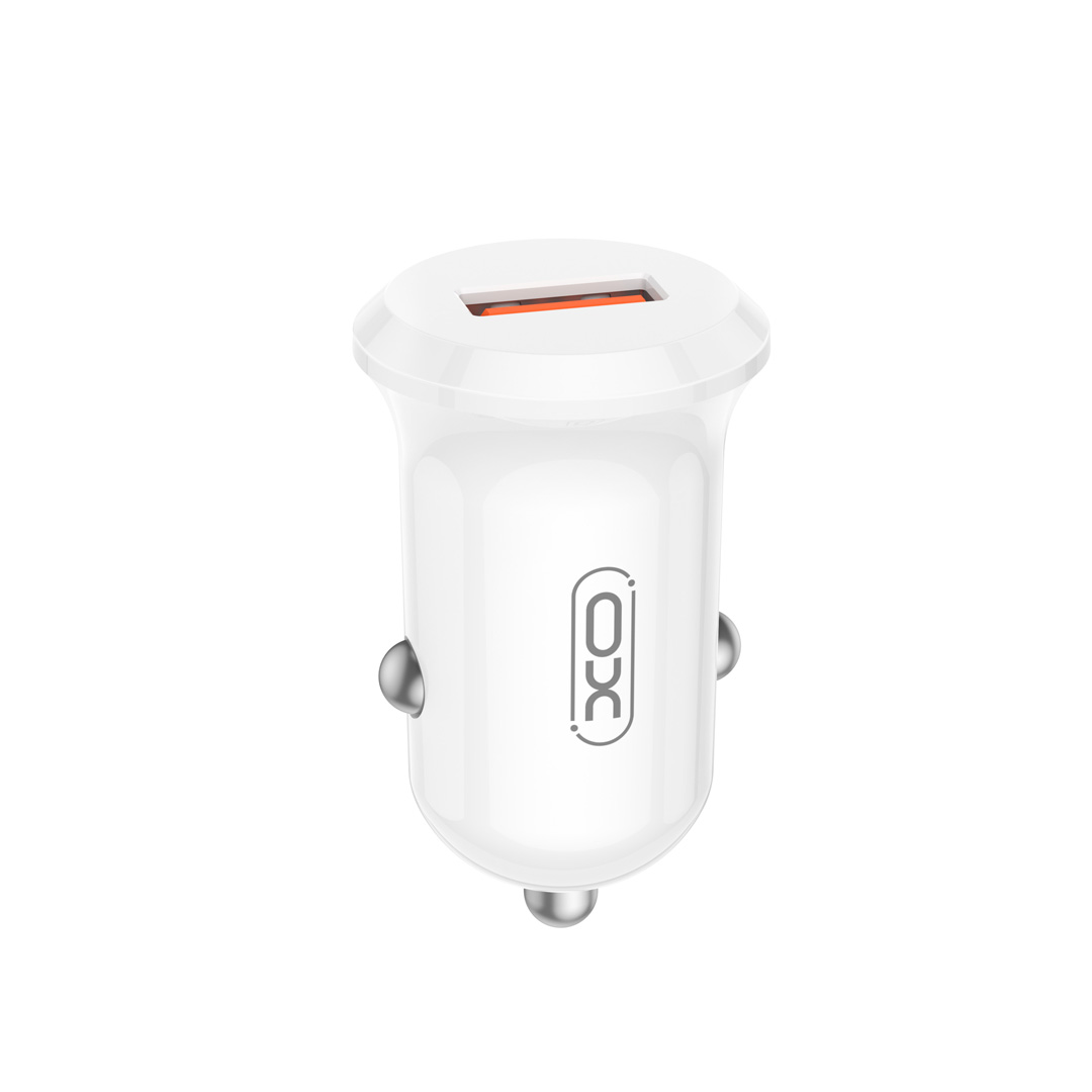XO-autolaturi CC68 18W QC 1x USB valkoinen