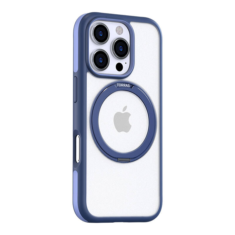 Torras Ostand R Fusion Series kotelo iPhone 16 Pro (sininen)