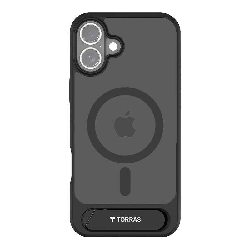Torras Pstand-sarjan kotelo iPhone 16:lle (musta)
