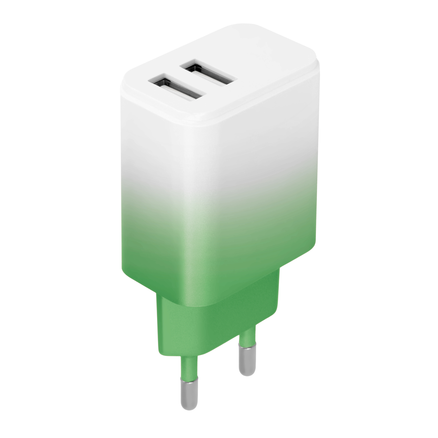 Setty laturi 2x USB 18W LSIG-AA-20 minttu-valkoinen gradientti