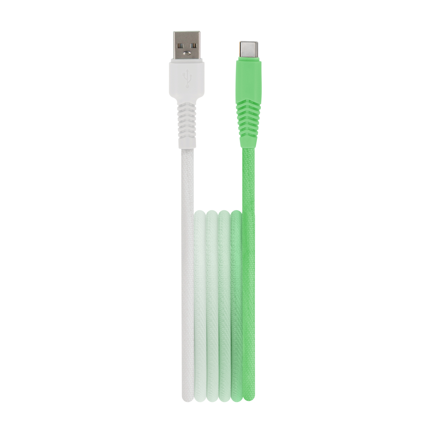 Setty USB - USB-C -kaapeli 1,5 m 3A KGA-C-1.5320 minttu-valkoinen liukuväri