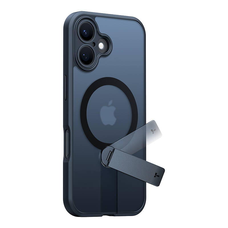 Torras Pstand Spin kotelo iPhone 16 (musta)
