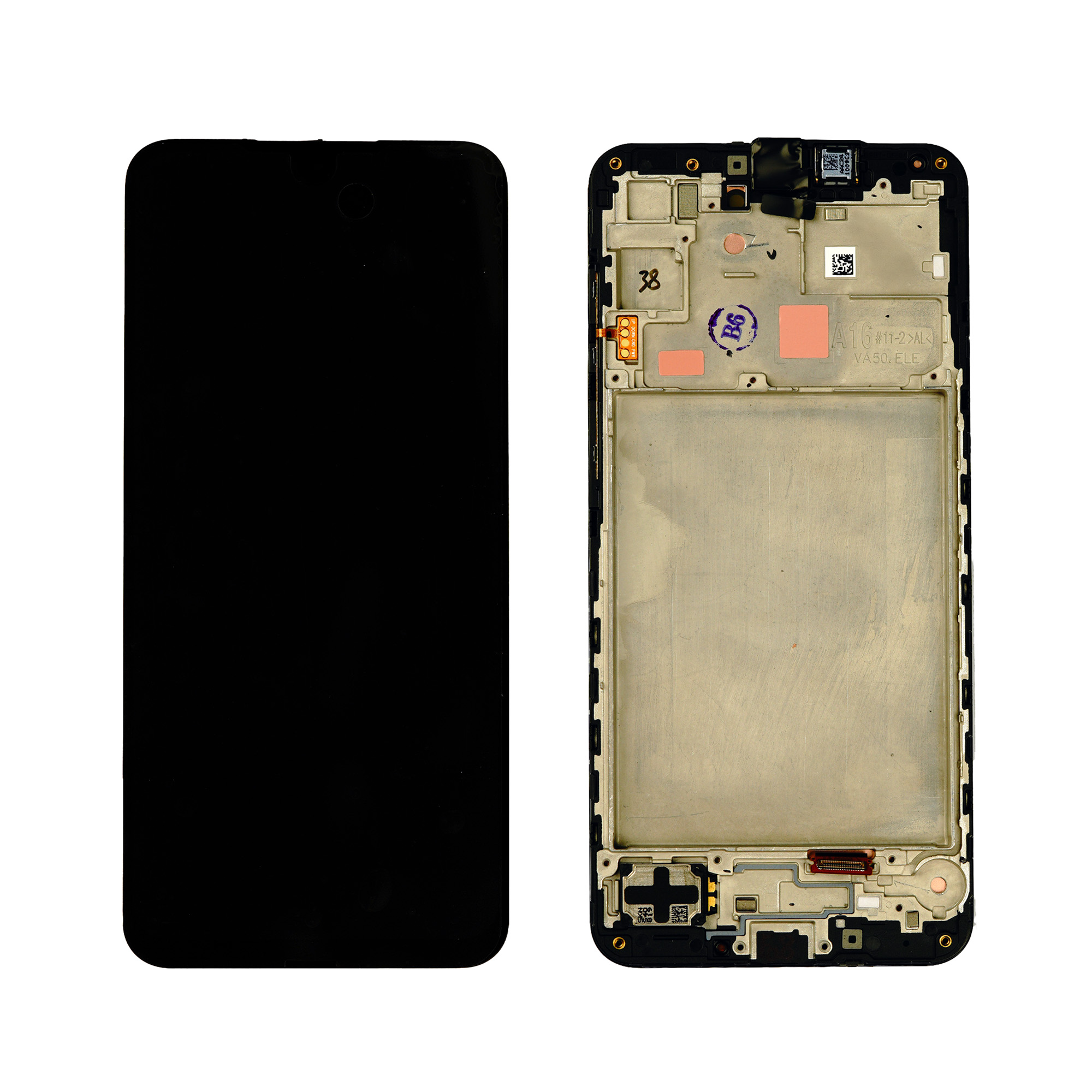 LCD + kosketusnäyttö Samsung A16 5G musta alkuperäinen