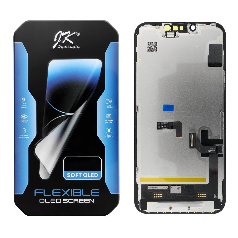 JK LCD-näyttö iPhone 16e:lle SOFT OLED (IC-vaihto)