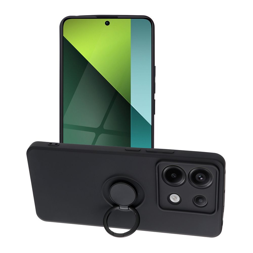 Silikoninen rengaspuhelinkuori XIAOMI Redmi Note 13 Pro 5G - musta