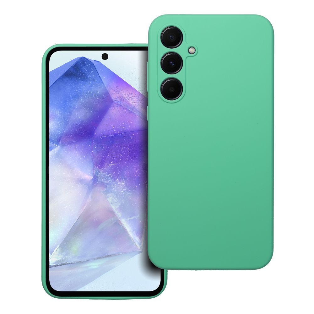 Silikoninen Suojakuori Samsung A55 5G:lle 2mm minttu