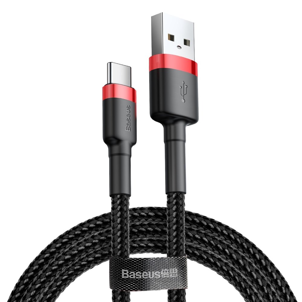 Baseus CATKLF-U91 USB cable USB 2.0 3 m USB A USB C Black, Red