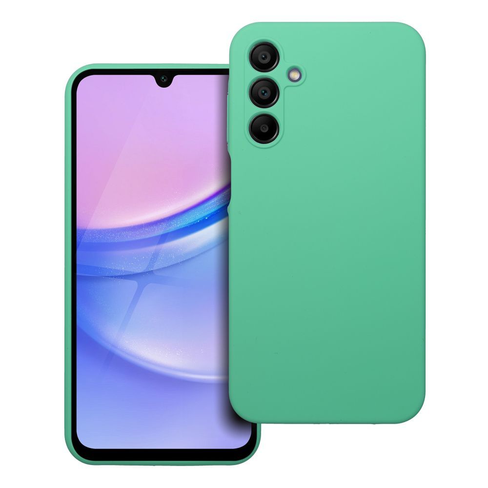 Suojakuori Samsung A15 5G / A15 4G Silikoni 2mm minttu