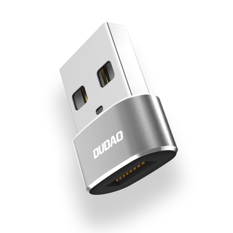 Dudao sovitin USB Type-C - USB musta (L16AC black)