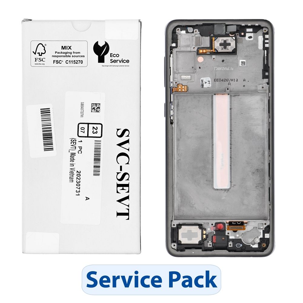 ServicePack LCD-näyttö SAMSUNG A33 5G A336B GH82-28143A musta