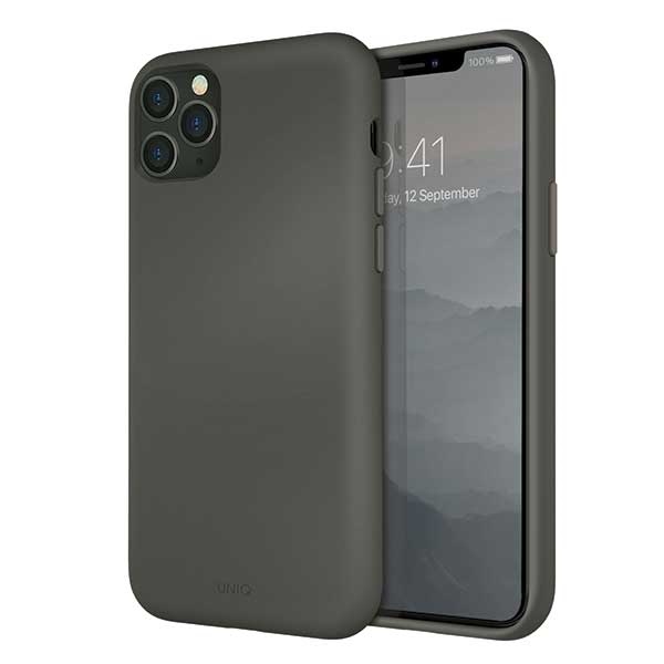 Uniq Lino Hue kotelo iPhone 11 Pro Maxille - harmaa