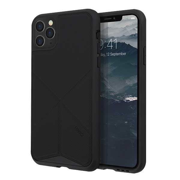 Uniq Transforma kotelo iPhone 11 Pro Maxille - musta
