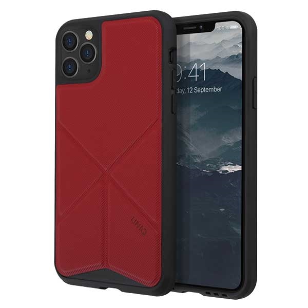 Uniq Transforma kotelo iPhone 11 Pro Maxille - punainen