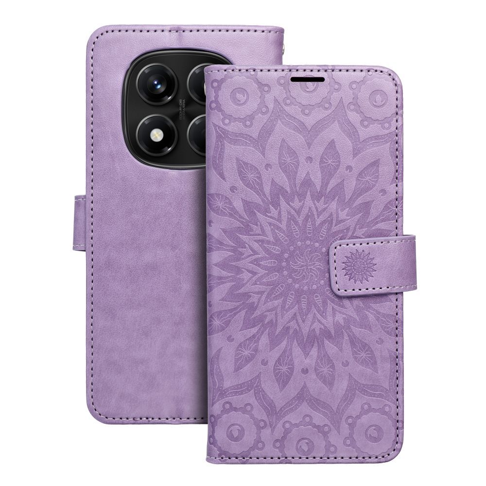 MEZZO kirjakotelo XIAOMI Redmi Note 14 PRO 4G:lle mandala violetti
