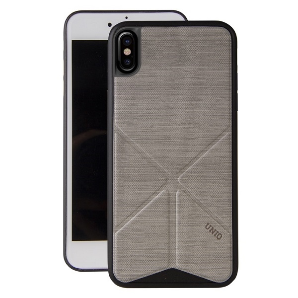 Uniq Transforma Ligne kotelo iPhone X / Xs - harmaa