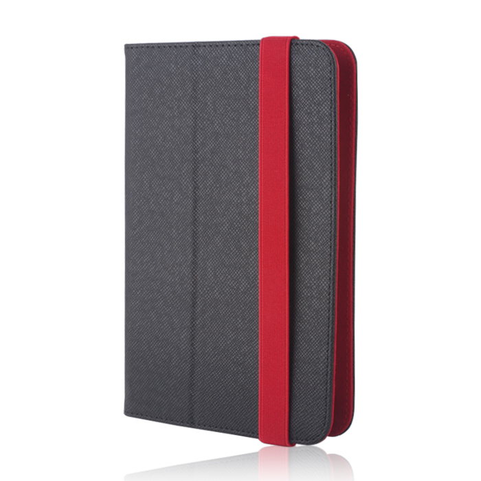 Yleiskotelo ORBI tabletille 9-11'' (L27 x W20 cm) musta-punainen