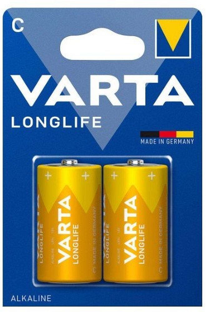 VARTA alkaliparisto R14 (Type C) Longlife 2 kpl