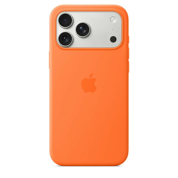 iPhone 17 Pro Max silikoninen suojakuori MagSafella – oranssi