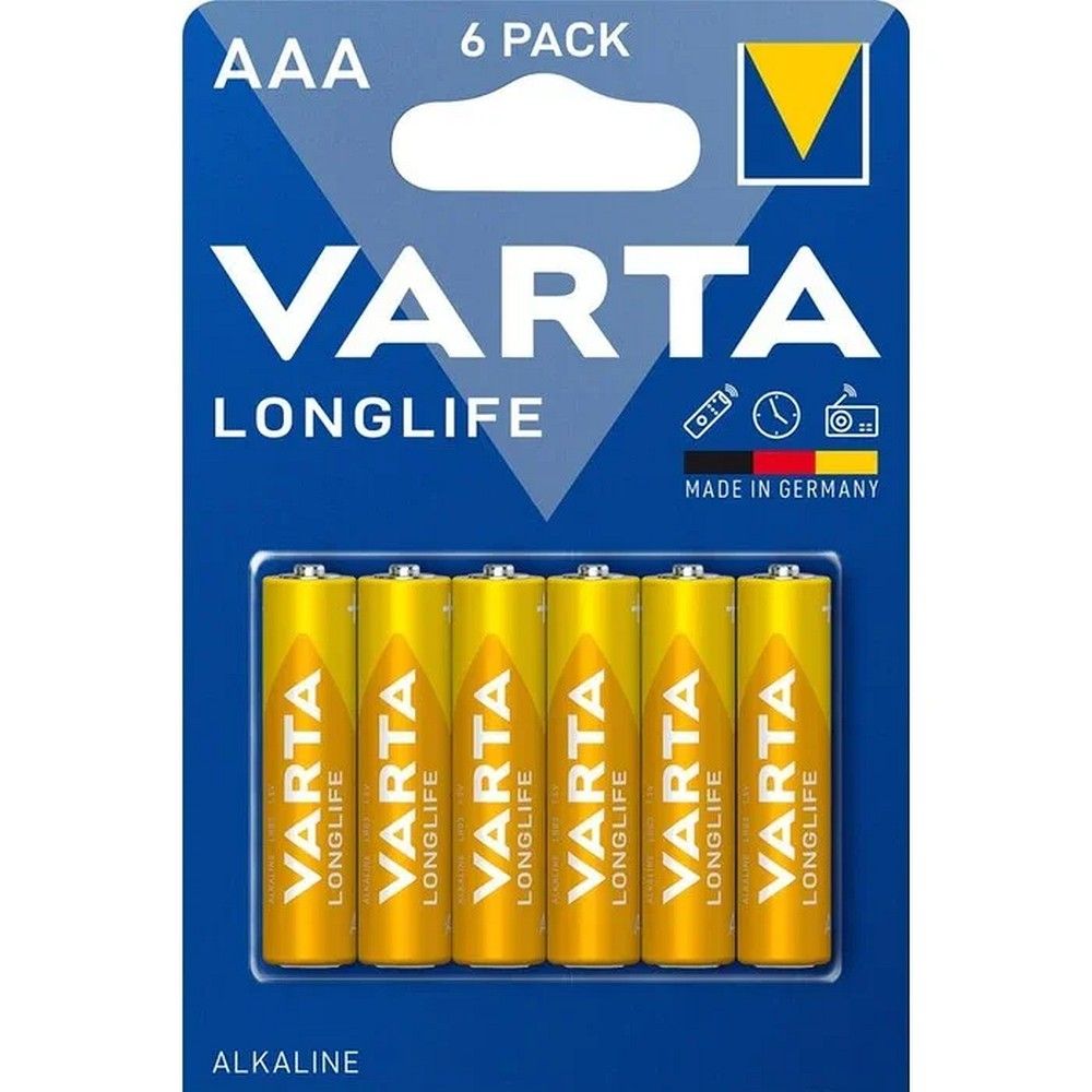 VARTA alkaliparisto R3 (AAA) Longlife 6 kpl