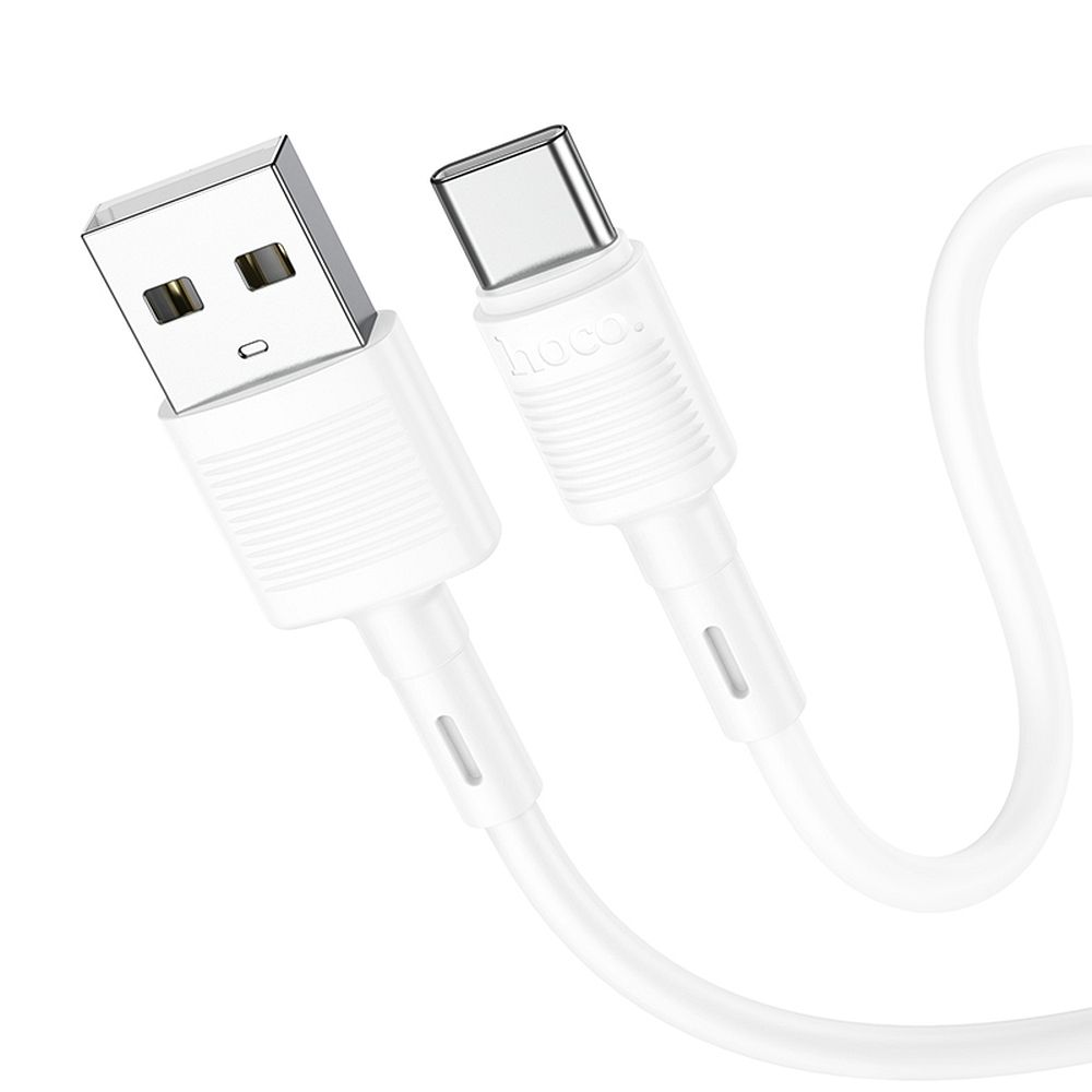 Hoco USB-A - USB-C -kaapeli 3A 1 m X83 valkoinen