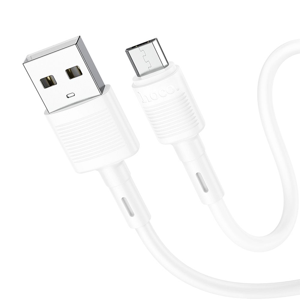 USB-kaapeli Hoco X83 USB-A - MicroUSB 1,0 m valkoinen