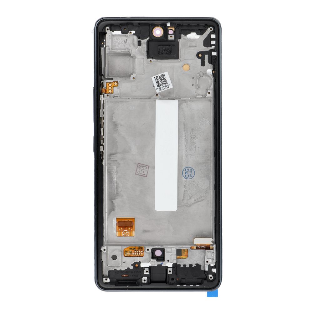 LCD-näyttö SAMSUNG A53 A536 HARD OLED kehyksellä musta