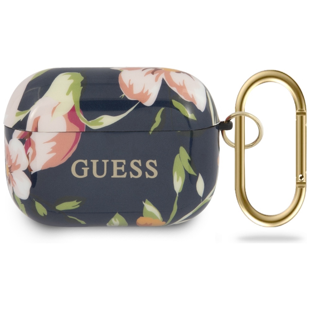 Guess GUACAPTPUBKFL03 AirPods Pro -suojus sininen/sininen N.3 Flower Collection -mallisto