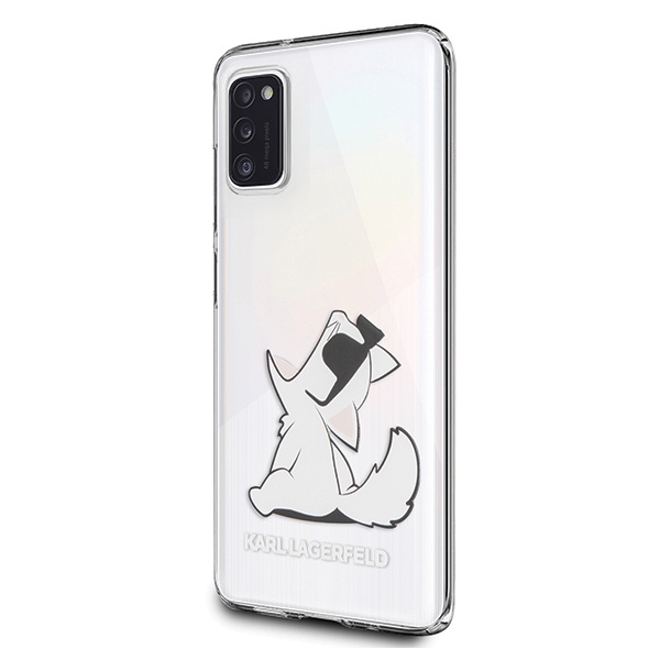 Karl Lagerfeld Choupette Fun Kotelo Samsung A41 - läpinäkyvää