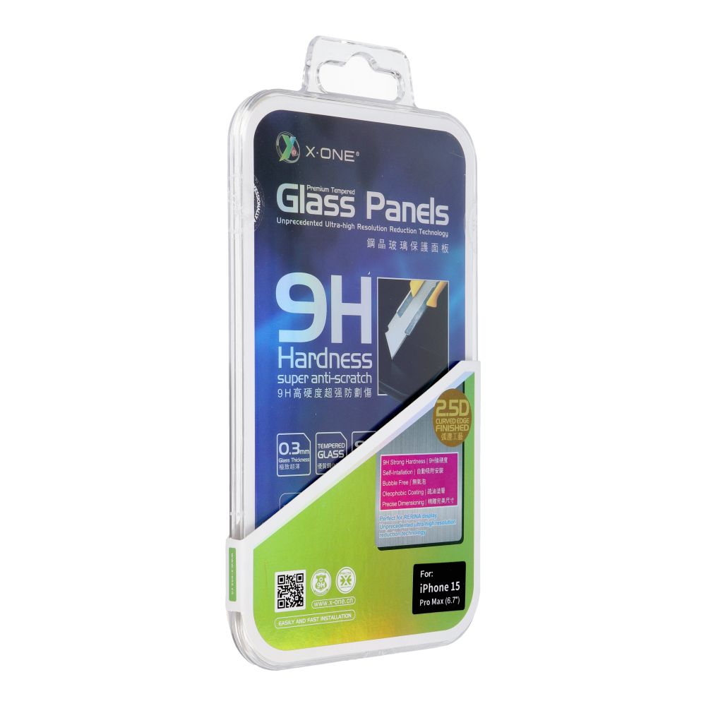 Tempered Glass X-ONE 0,3mm - for iPhone 15 Pro Max