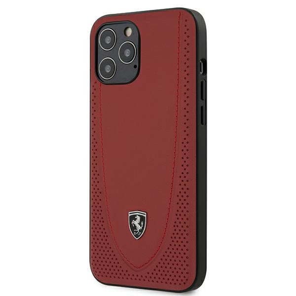 Ferrari FEOGOHCP12LRE iPhone 12 Pro Max 6.7" punainen/punainen kovakotelo Off Track Perforoitu