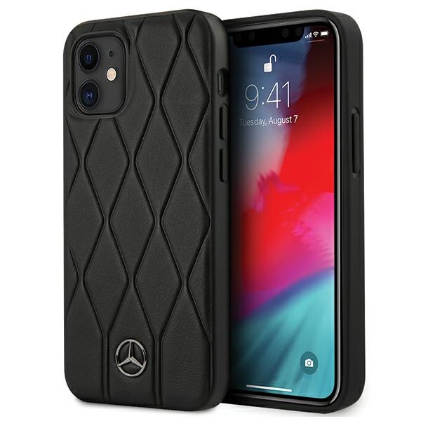 Mercedes Wave Line -kotelo iPhone 12 mini - musta