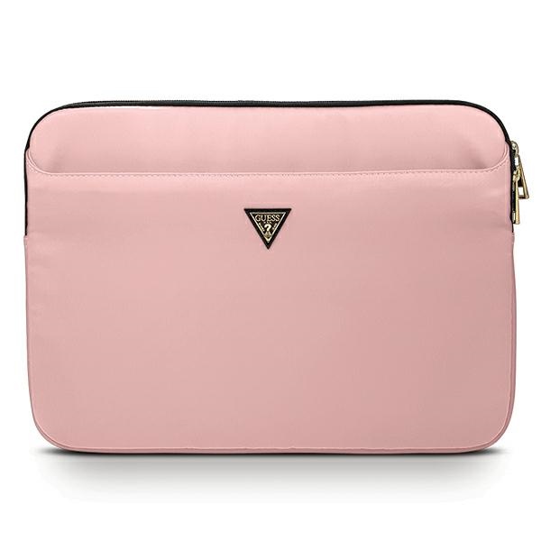 Guess Nylon Triangle Logo suojakuori 13 tuuman kannettavalle tietokoneelle - vaaleanpunainen