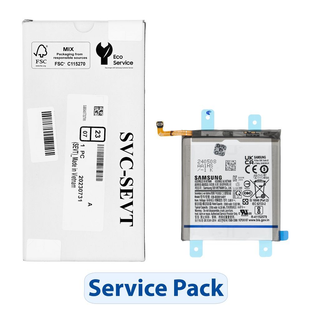ServicePack Akku EB-BS901ABY SAMSUNG S22 5G S901 GH82-27494A