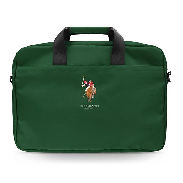US Polo Assn. laukku 16" kannettavalle tietokoneelle - vihreä