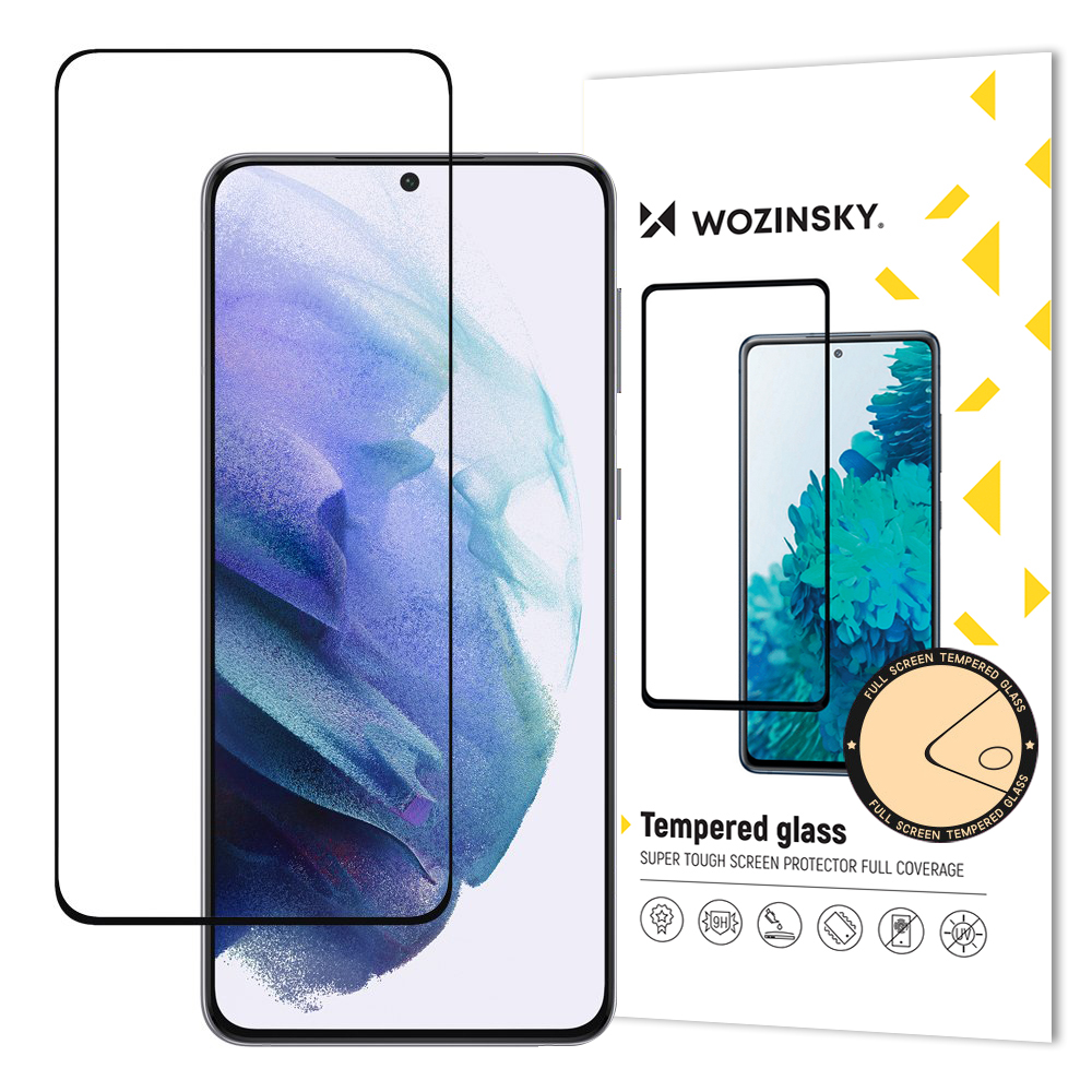 Näytön suojalasi "Wozinsky 5D Full Glue" Samsung G991 S21 5G koteloystävällinen musta