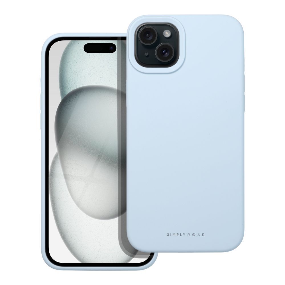 ROAR Suojakuori CLOUD SKIN iPhone 15 Plus:lle vaaleansininen