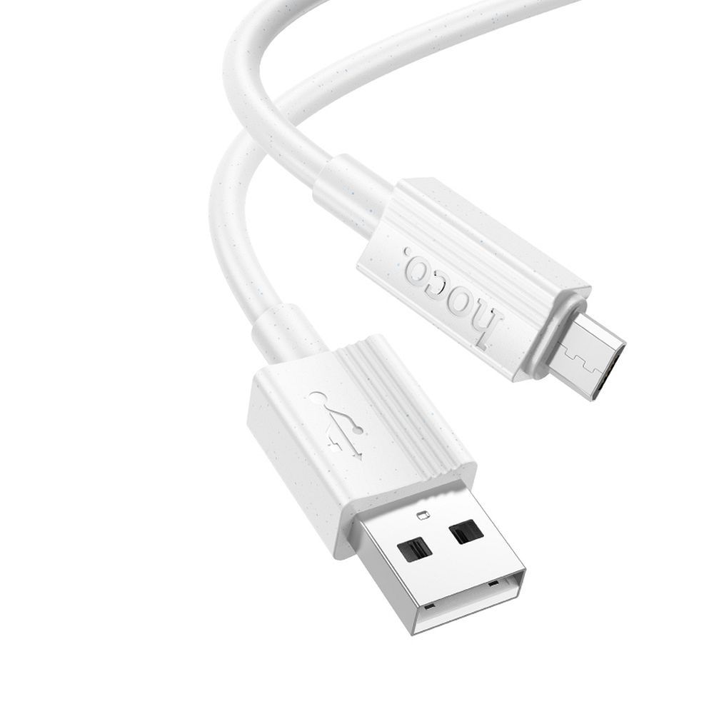 Kaapeli USB-A - Micro USB Hoco 2,4A 1 m X107 valkoinen