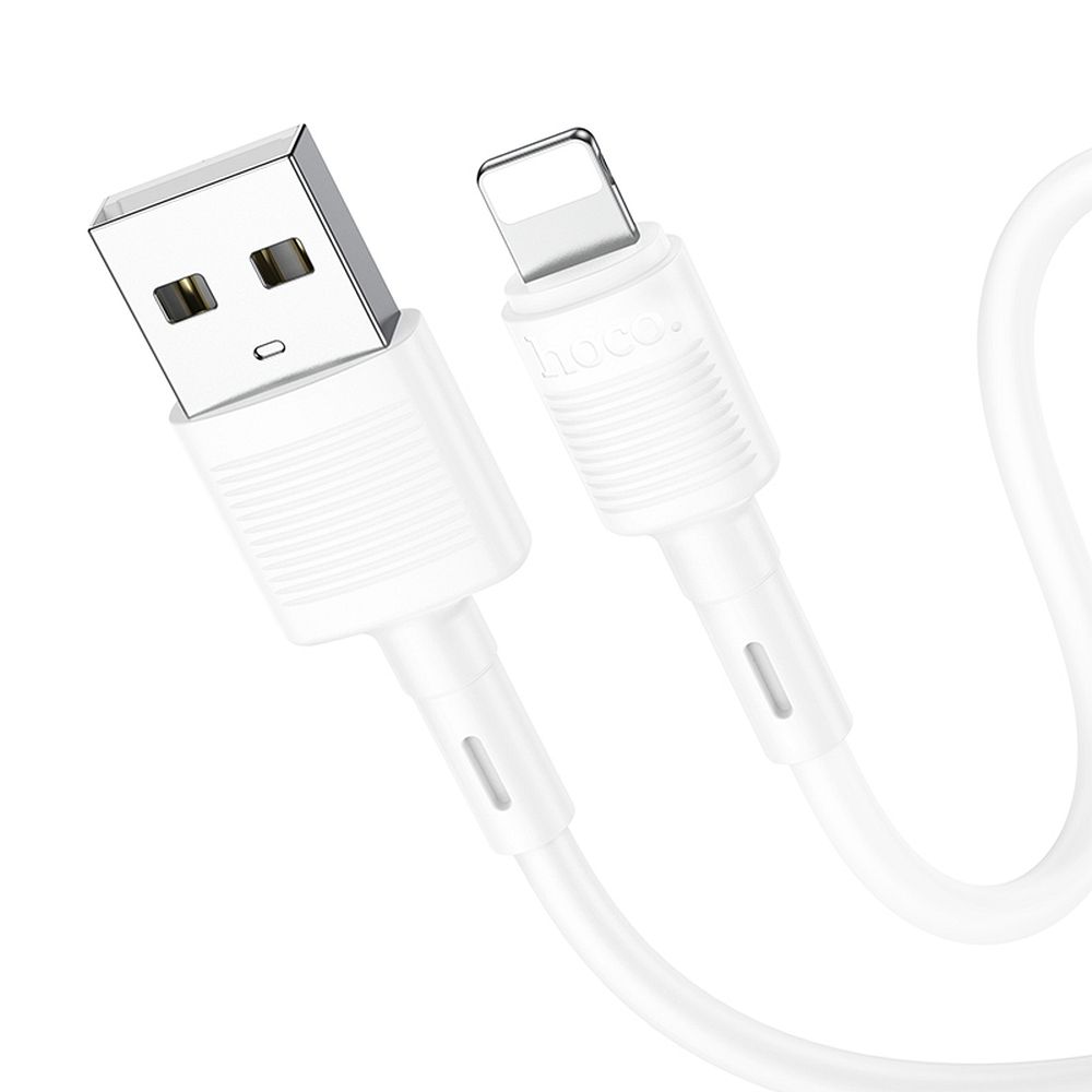 Kaapeli USB-A Lightning Hoco 2,4A 1 m X83 valkoinen