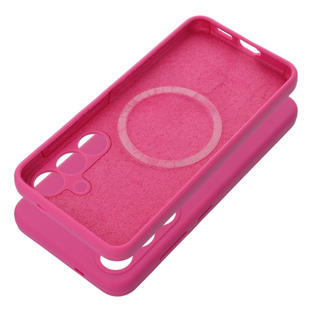 Silikoninen 2 mm suojakuori Samsung S25 Ultra MagSafe-yhteensopiva pinkki