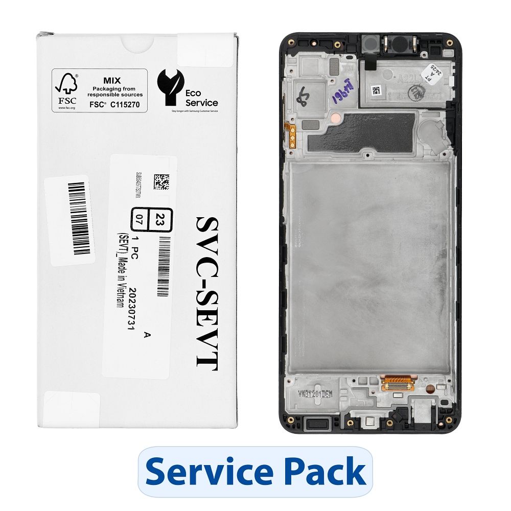 ServicePack LCD-näyttö SAMSUNG A22 4G A225F GH82-26047A