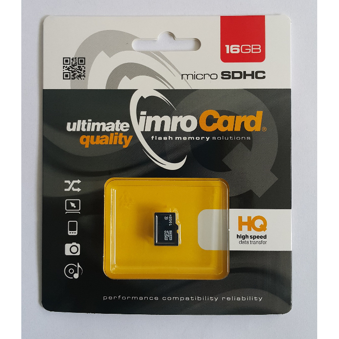 Imro muistikortti 16GB microSDHC cl. 6
