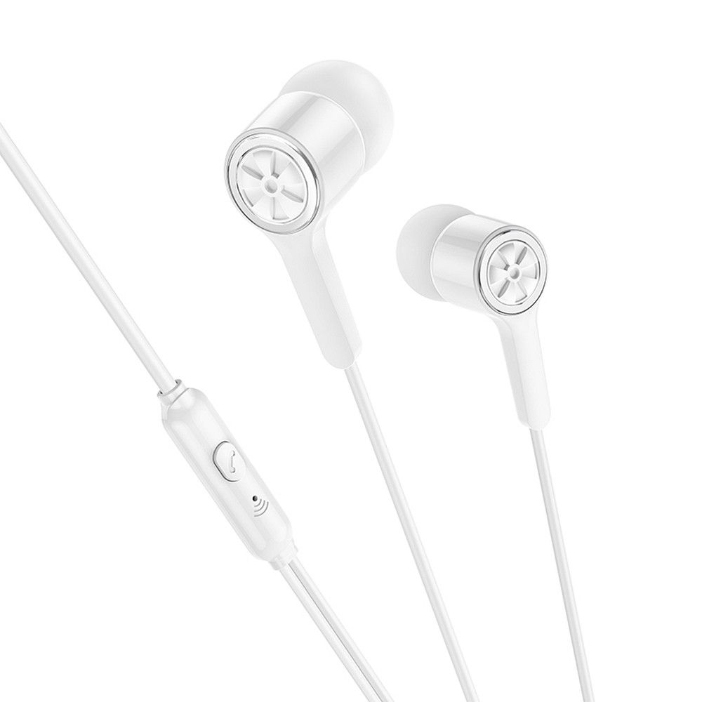 Słuchawki przewodowe douszne Jack 3,5 mm Hoco M104 białe