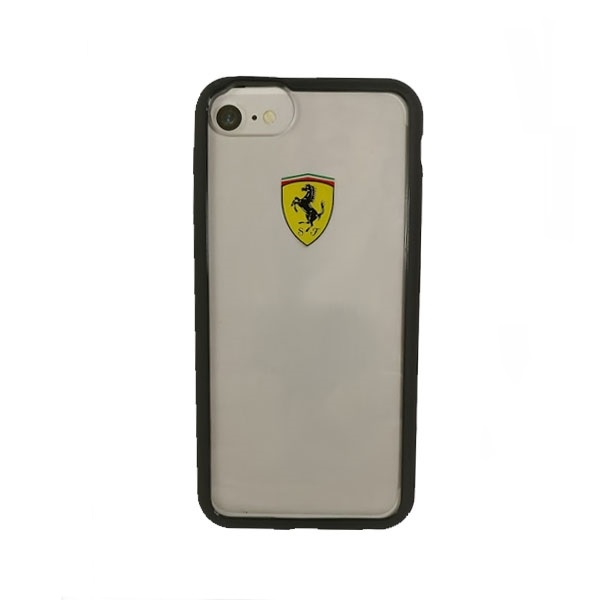 Ferrari Hardcase FEHCRFP7BK iPhone 7/8 / SE 2020 / SE 2022 läpinäkyvä/musta