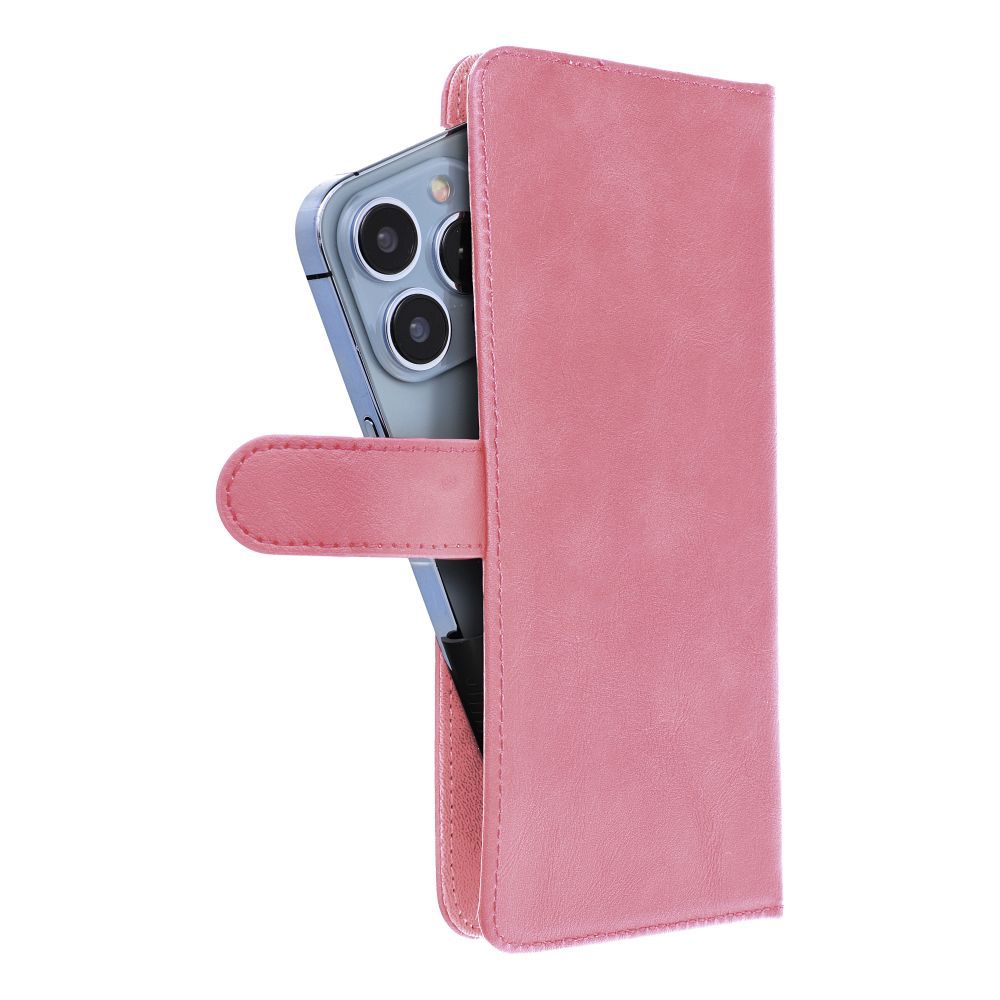 Flip case for iPhone 6 PLUS / 7 PLUS / 8 PLUS / XS MAX / 11 PRO MAX / Samsung S20 FE / S21 FE / S10 PLUS / A10 / A32 / A54 / Xiaomi 12 LITE / Huawei P30 PRO Common Book size L pink