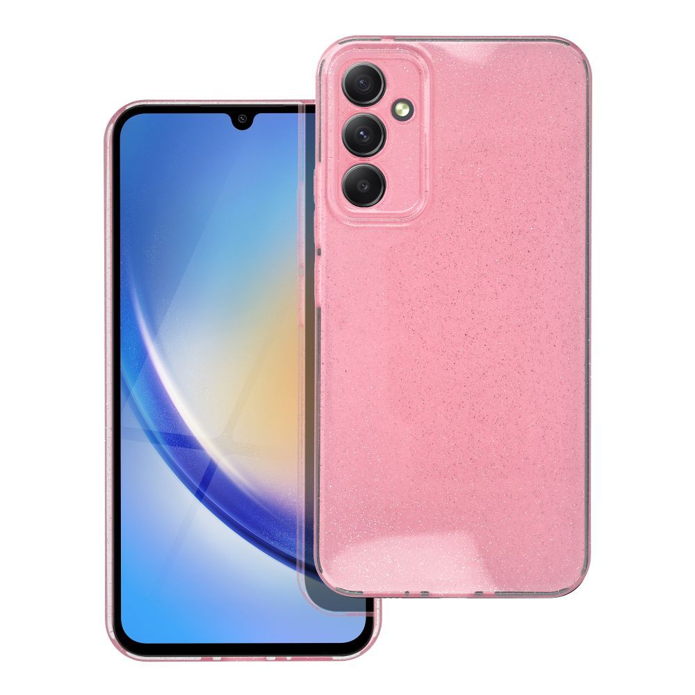 Suojakuori Samsung A34 5G:lle kirkas suojakuori 2 mm Blink vaaleanpunainen