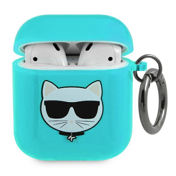 Karl Lagerfeld Choupette kotelo AirPods 1/2 - sininen