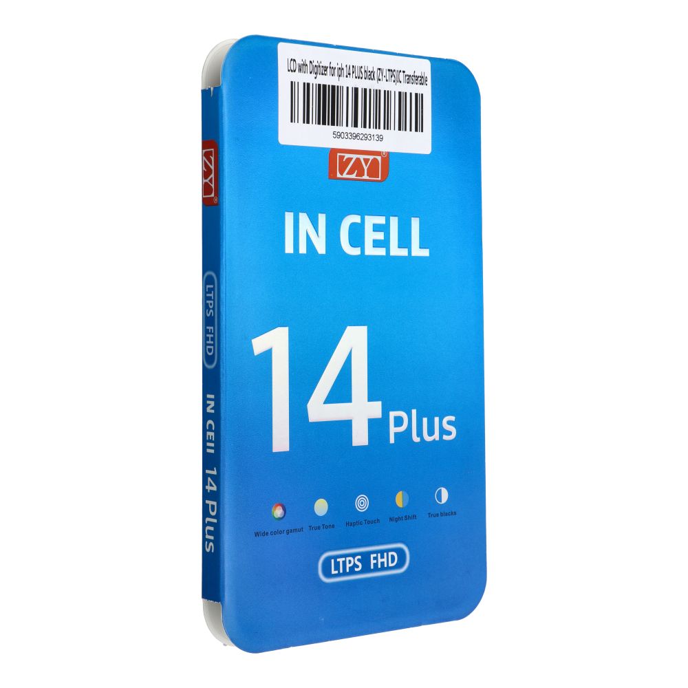 LCD-näyttö iPhone 14 Plus digitoijalla musta (ZY-LTPS) IC siirrettävä