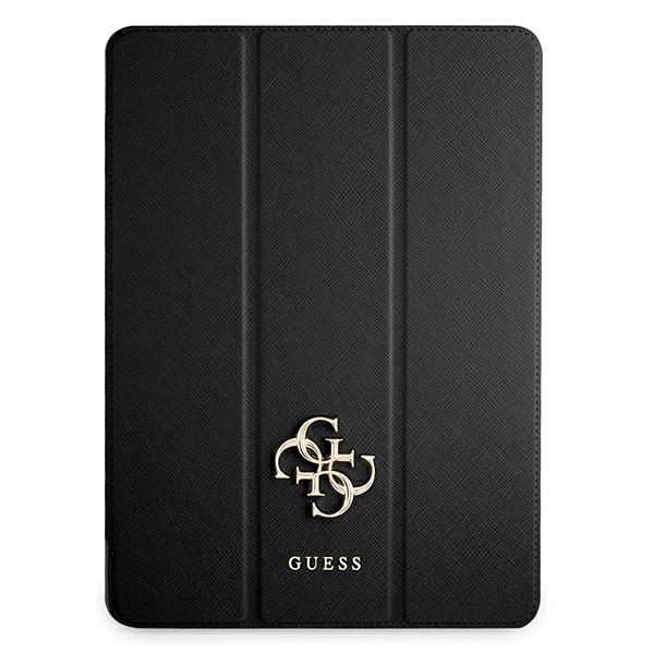 Guess Saffiano Collection kotelo iPad 12.9" 2021 Book Cover - musta