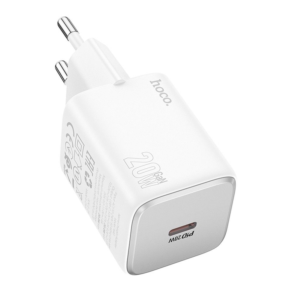 Laturi Hoco USB-C QC PD 20W N40 valkoinen
