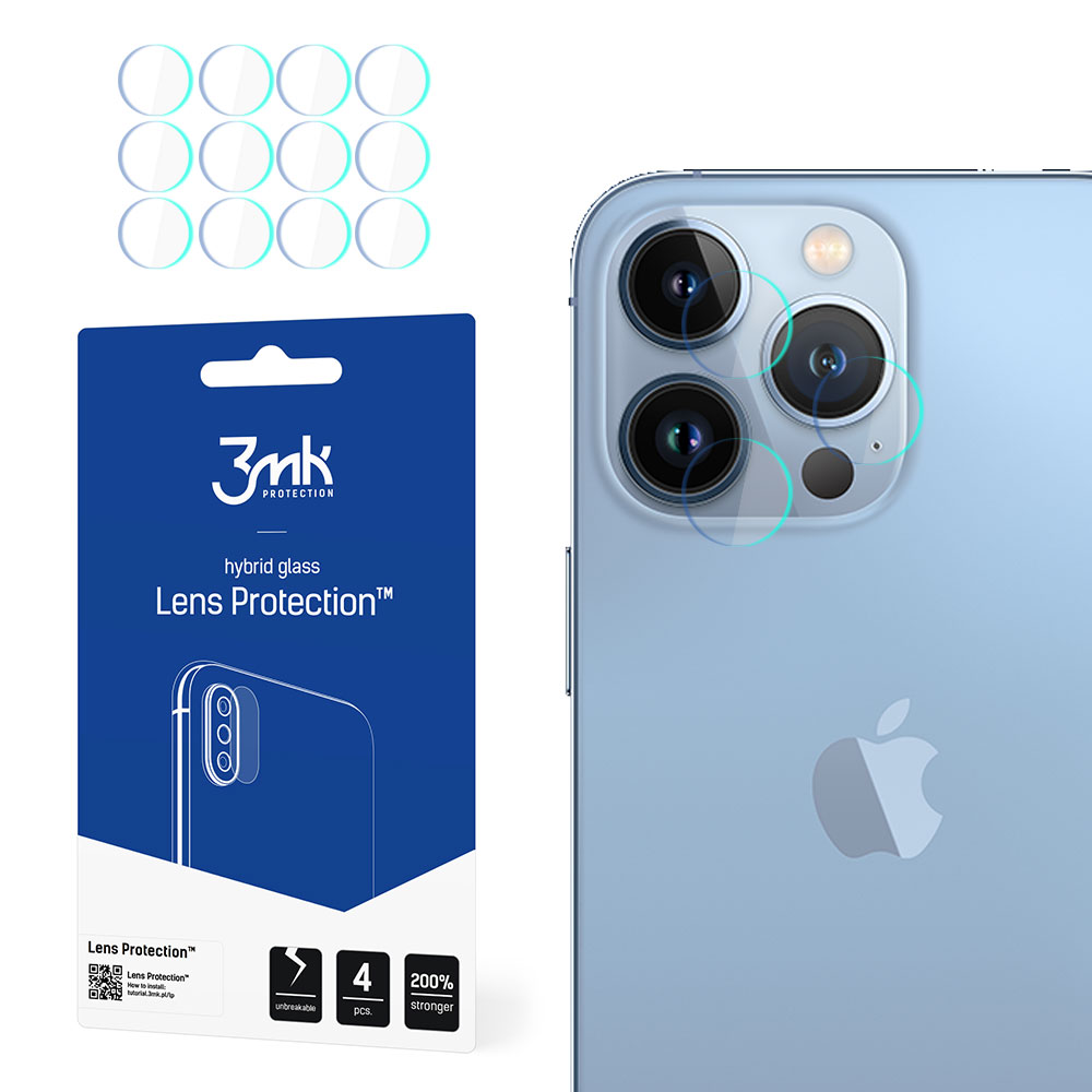 Kameran lasi iPhone 13 Pro Max 7H 3mk Lens Protection sarjan linssin suojaus linssi